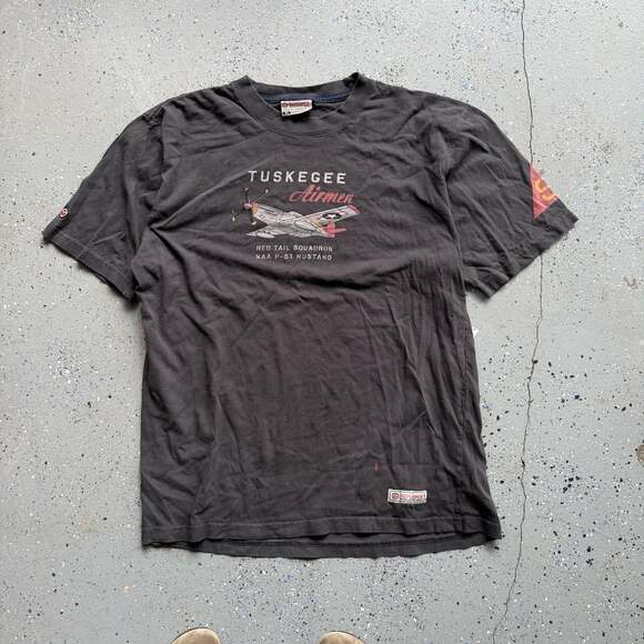 Red Canoe Other - Red Canoe Tuskegee Airmen Red Tail NAA P-51 Mustang T-Shirt XL